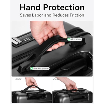 LUGGEX 26 Inch Lightweight Hard Shell Luggage