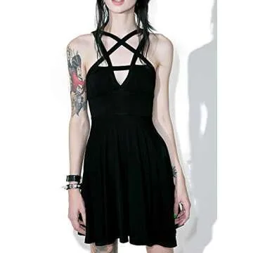 Fashion Dress Gothic Vintage Romantic Casual Goth Dress for Women