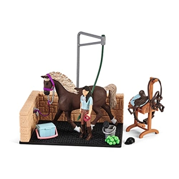 Schleich Horse Club Wash Stall Playset for Kids Ages 5-12