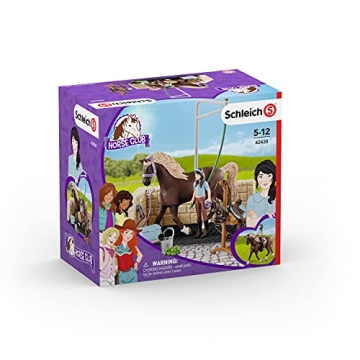 Schleich Horse Club Wash Stall Playset for Kids Ages 5-12