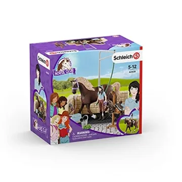 Schleich Horse Club Wash Stall Playset for Kids Ages 5-12