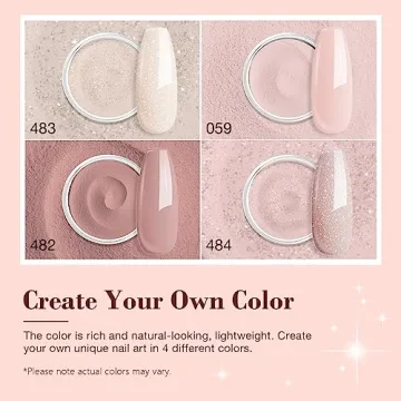 AZUREBEAUTY Dip Powder Nail Kit Starter with 4 Colors