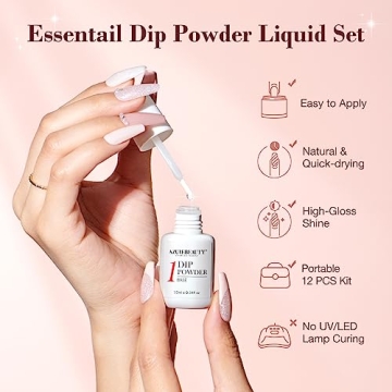 AZUREBEAUTY Dip Powder Nail Kit Starter with 4 Colors