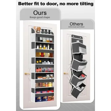 TAHAVICE Over the Door Organizer with 5 Pockets for All Storage Needs