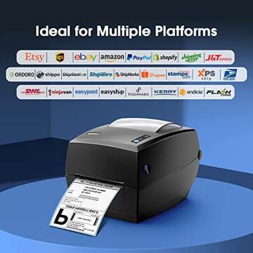 iDPRT Thermal Label Printer Mini Label Printer