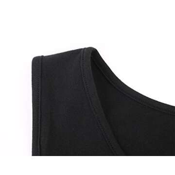 Pregnant Maternity Top, ZUMIY Nursing Breastfeeding Top, Women's Cotton Round Neck Ruched Waist Maternity Cami Shirt Black, Medium