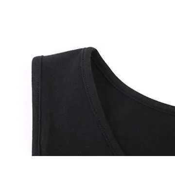 Pregnant Maternity Top, ZUMIY Nursing Breastfeeding Top, Women's Cotton Round Neck Ruched Waist Maternity Cami Shirt Black, Medium