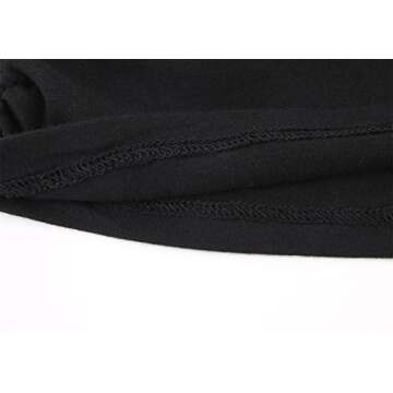 Pregnant Maternity Top, ZUMIY Nursing Breastfeeding Top, Women's Cotton Round Neck Ruched Waist Maternity Cami Shirt Black, Medium