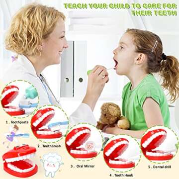 Medical Kit for Kids - 35 Pieces Doctor Pretend Play Equipment, Dentist Kit for Kids, Doctor Play Se...