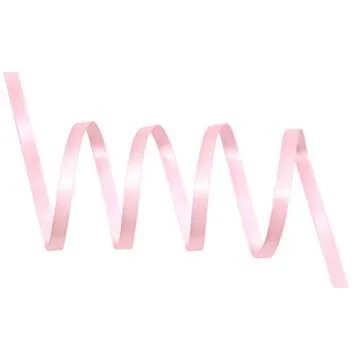 YAMA Light Pink Double Faced Satin Ribbon, 1/4 Inch 25 Yards, Great for Gift Wrapping Crafts Bows Wedding Party Decoration
