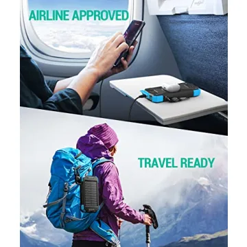 BLAVOR 10,000mAh Solar Power Bank Charger for Outdoor Use