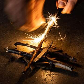 ASR Outdoor 2 Pack Micro EDC Ceramic Striker Survival Fire Starter - Create Sparks Emergency Survival Tool