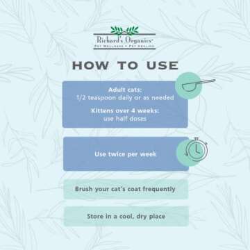 Richard’s Organics Hairball Remedy – Chicken Flavor - Naturally Eliminates and Prevents Hairballs in Cats – Promotes Healthy Skin and Coat - Natural Ingredients, 100% Petroleum and Petrolatum-Free (4.25 oz. tube) - FG00480