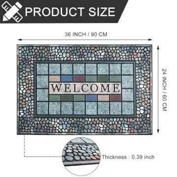 Durable CHICHIC 24 x 36 Door Mat for Every Home