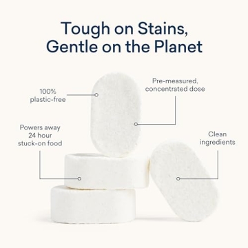 BLUELAND Plastic-Free Dishwasher Tablets for Eco-Friendly Cleaning