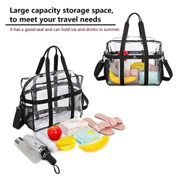 Durable Clear Tote Bag for Stadiums Work and School