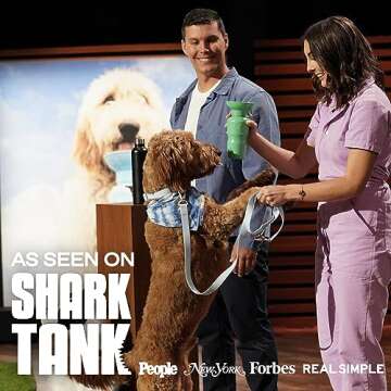 Springer Flip Portable Dog Water Bottle with Foldable Food Grade Silicone Bowl - 20 Ounce Travel Dog Water Bottle Ideal for Camping - Easy Squeeze Hydration & Release to Drain