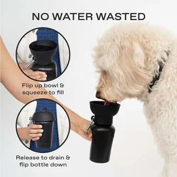 Springer Flip Portable Dog Water Bottle - Hydration Made Easy