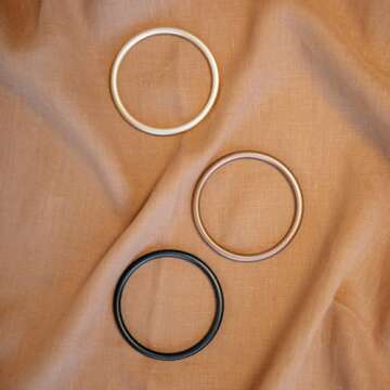 WildBird - Ring Sling Baby Carrier - Newborn to Up to 35 lbs - for Moms, Dads & Caregivers - 100% Natural European Linen Fibers - Versatile & Adjustable - 74” Size - Willow Fabric & Gold Ring