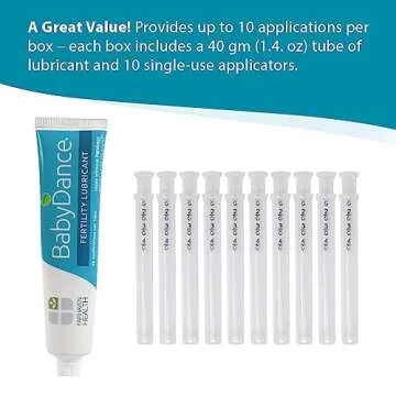Fairhaven Health BabyDance Fertility Lubricant with 10 Single Use Applicators | for Men and Women Trying to Get Pregnant | Water Based Personal Lube | Made Without Parabens | 40 Grams