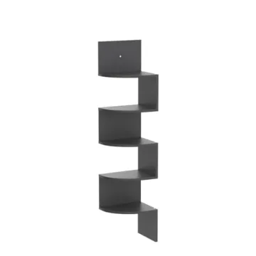 5 Tier Floating Corner Shelf for Stylish Storage Solution