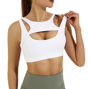 High Support Cutout Sports Bra for Stylish Workouts