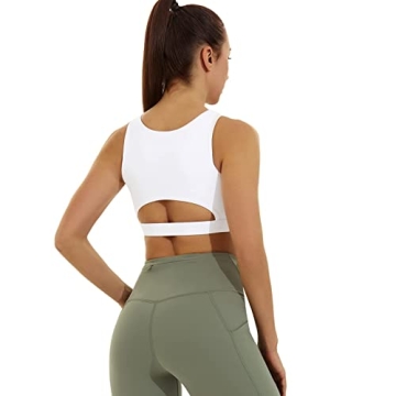 High Support Cutout Sports Bra for Stylish Workouts