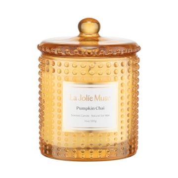 Pumpkin Chai Scented Candle | Long-Lasting Aroma