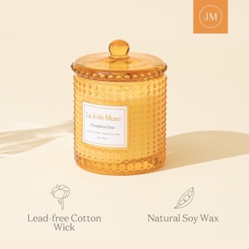 Pumpkin Chai Scented Candle | Long-Lasting Aroma