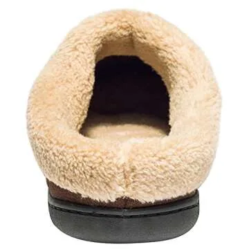 NewDenBer Men's Warm Memory Foam Slippers Suede Plush Fleece Lined Slip On Indoor Outdoor Clog House...