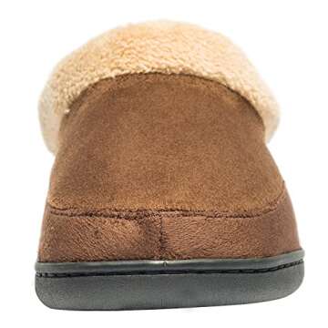 NewDenBer Men's Warm Memory Foam Slippers for Comfort