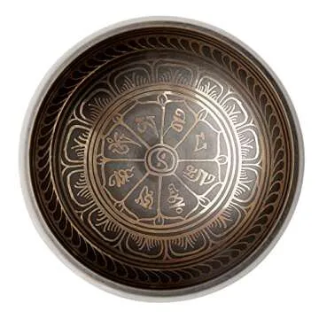Authentic Tibetan Singing Bowl Set - Handmade Nepal Meditation Tool