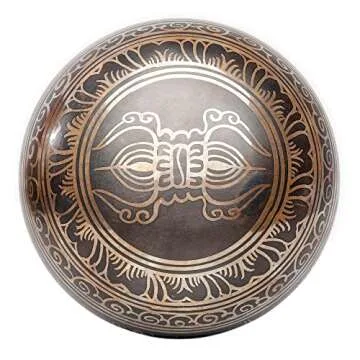 Authentic Tibetan Singing Bowl Set - Handmade Nepal Meditation Tool