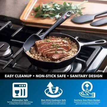 DI ORO Silicone Spoon Spatula with Forever Warranty