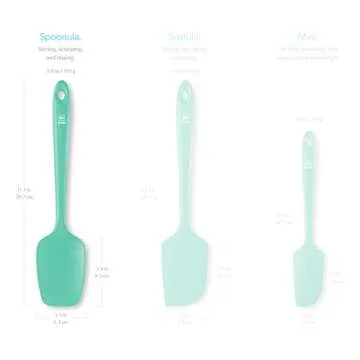 DI ORO Silicone Spoon Spatula with Forever Warranty