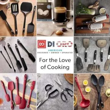 DI ORO Silicone Spoon Spatula with Forever Warranty