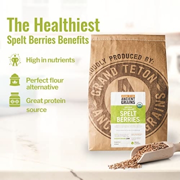 Organic Spelt Berries - Nutritious Whole Grains for Cooking