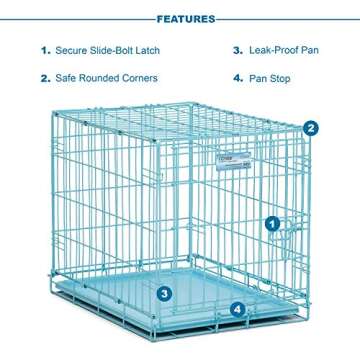 MidWest Folding Dog Crate with Divider & Floor Protectors