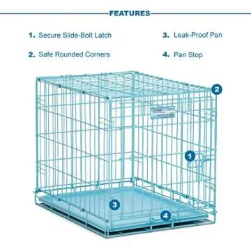 MidWest Folding Dog Crate with Divider & Floor Protectors
