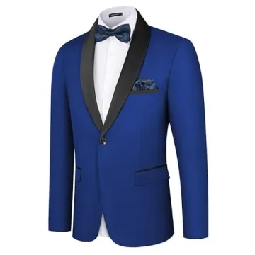 MAGE MALE Men's Slim Fit Tuxedo Jacket for All Occasions