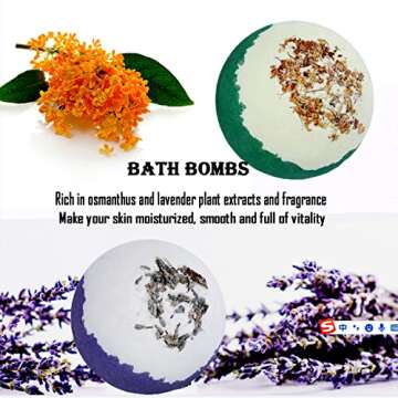 Luxurious Bath Bomb Gift Set with Essential Oils for Relaxation