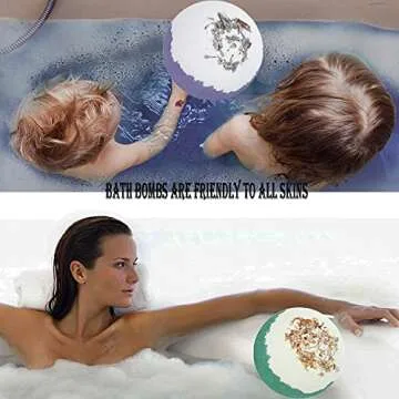 Luxurious Bath Bomb Gift Set with Essential Oils for Relaxation