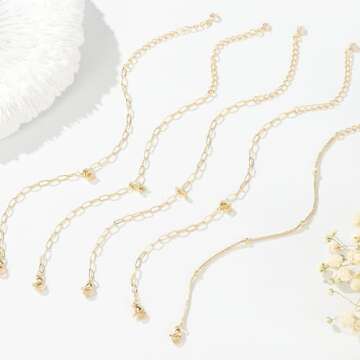 M MOOHAM Gold Bracelet for Women - Initial Bracelets for Women, Letter Bracelets for Women Trendy Dainty Gold Bracelet Initial M Bracelets for Women Preppy Bracelets Gold Jewelry for Women Bracelets