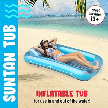 Inflatable Tanning Pool Lounge Float for Ultimate Relaxation