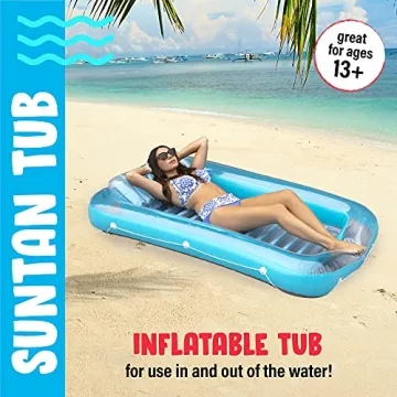 Inflatable Tanning Pool Lounge Float for Ultimate Relaxation