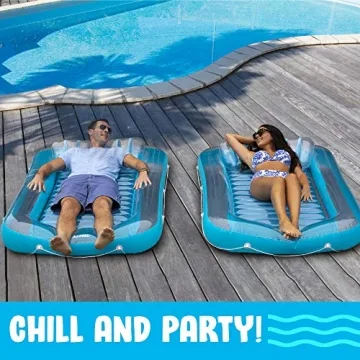 Inflatable Tanning Pool Lounge Float for Ultimate Relaxation