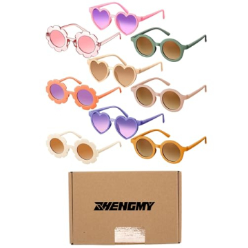 Stylish 9 Pairs Kids Sunglasses for Toddlers - Fun Designs!