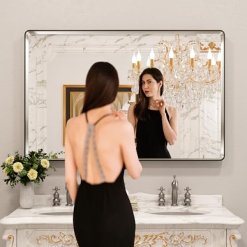 Stylish LOAAO 50X30 Inch Bathroom Mirror for Modern Homes