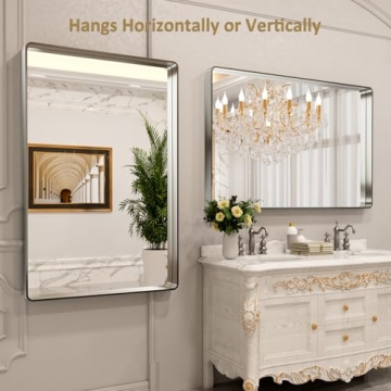 Stylish LOAAO 50X30 Inch Bathroom Mirror for Modern Homes