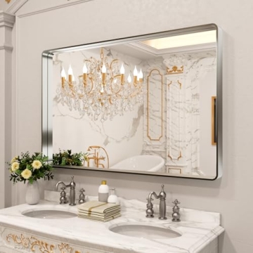 Stylish LOAAO 50X30 Inch Bathroom Mirror for Modern Homes